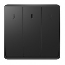 Διακόπτης Απλός 3 Πλήκτρων Ανθρακί London 190868/A